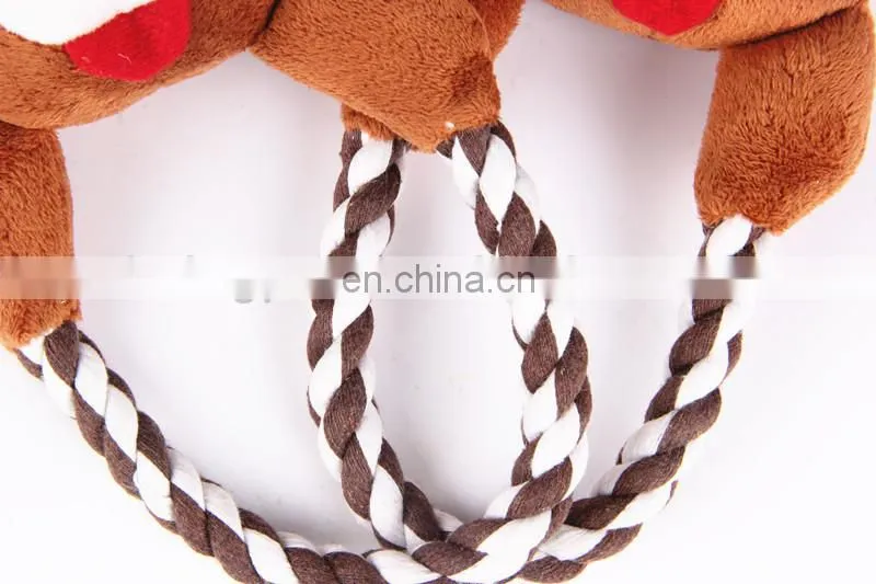 Funny Bear Cotton Rope Toys, Christmas Gift for Dogs