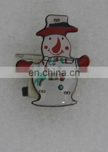 Merry Christmas lapel pin led flashing badge