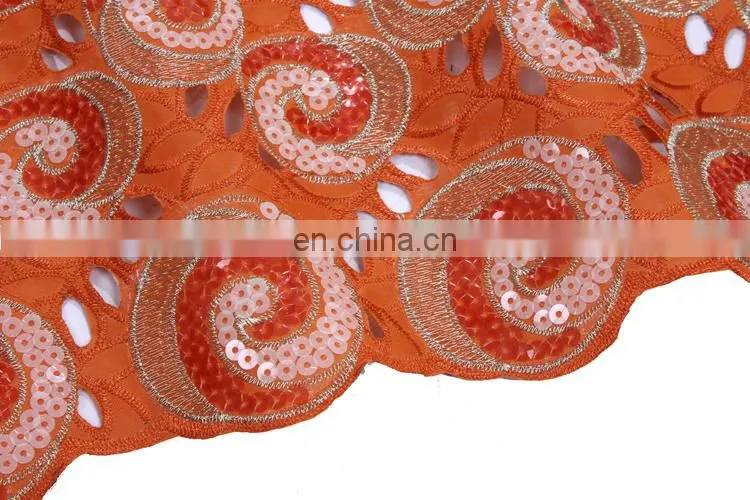 Best quality and fashionable embroidered organza lace fabric for party and tradtional wedding