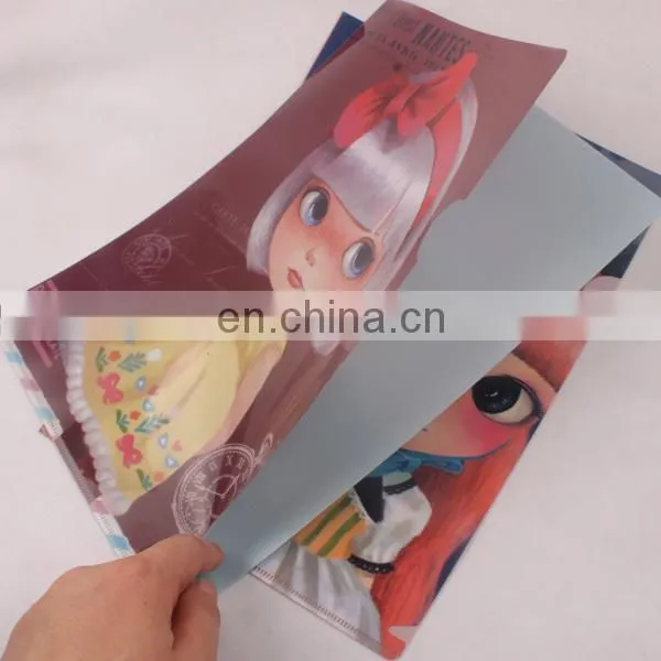 A4/A5 L shape clear PP plastic file folder