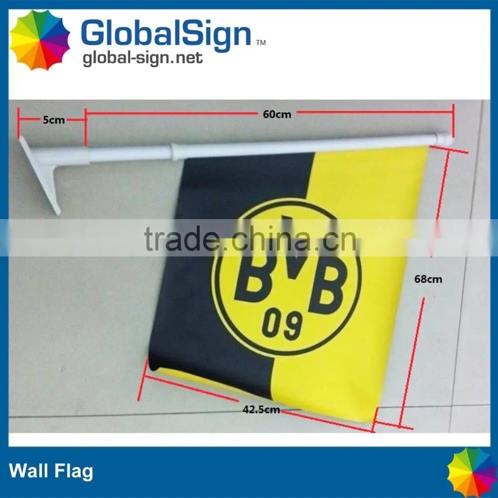 Hot Selling Polyester Wall Mounted Flag, Wall Flags