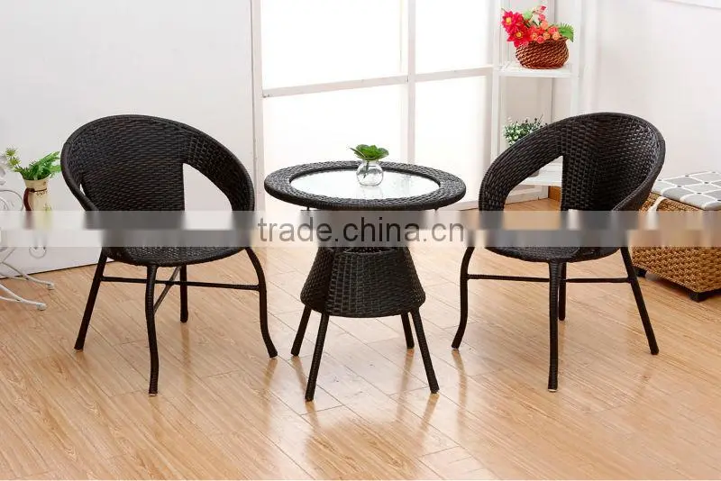 hot sale buffet rattan patio garden furniture with leisure armchairs