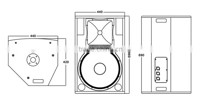 RF-25TT+, trade assueance, 15 inch neodymium speaker, stage monitors