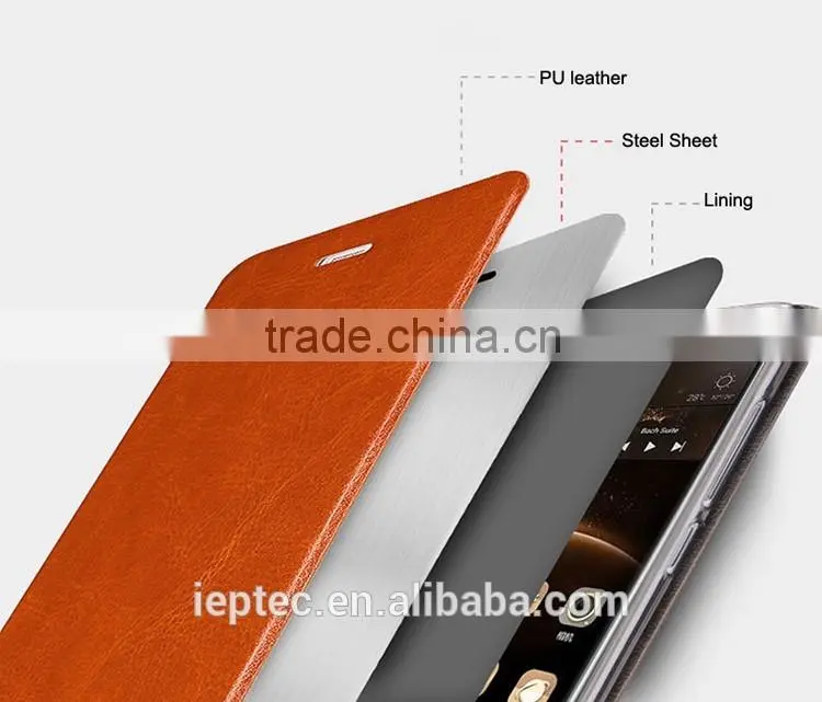 MOFi Case Cover for Huawei Ascend G7 , Luxury PU Flip Mobile Phone Case for Huawei G7
