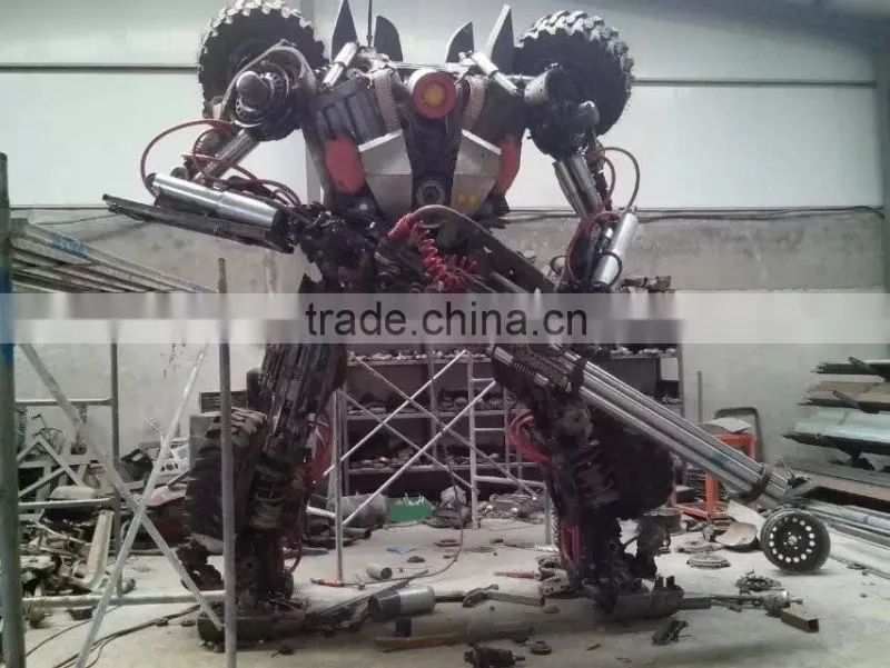 Ironhide large outdoor sculpture cartoon figure iron man sculpture for public plaza exhibition celebration