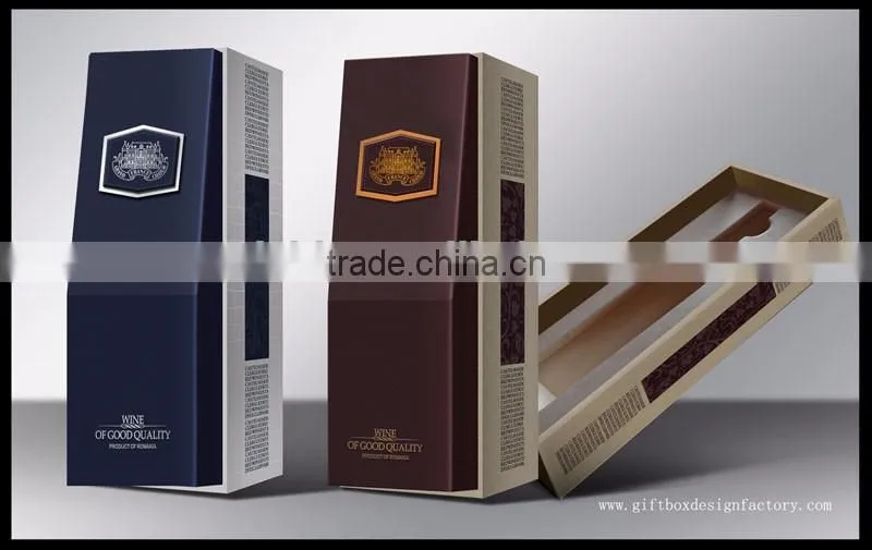 Wholesale Luxury paper packaging wine gift box