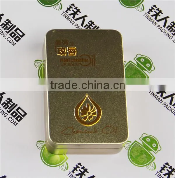 Empty metal tinplate case cosmetic case metal box