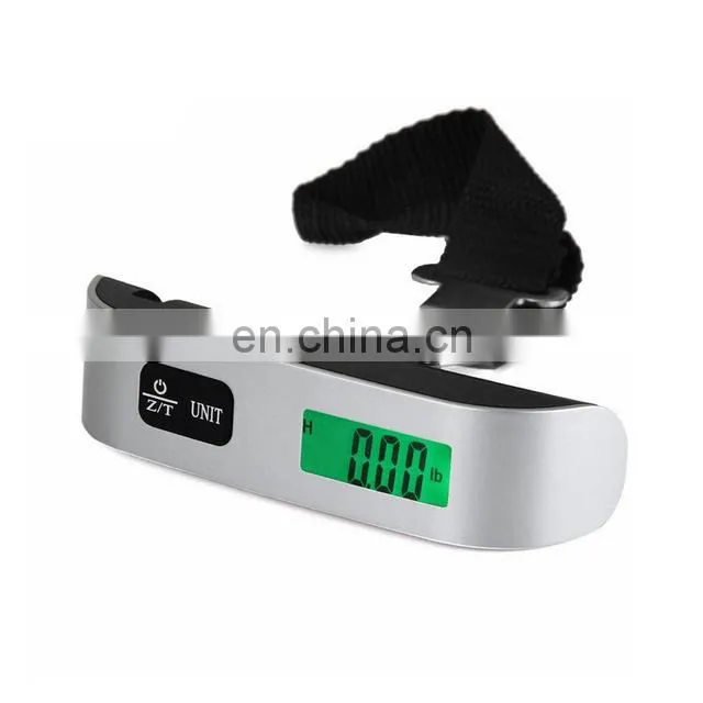 LCD Display Electronic Travel Hanging 50kg Weighting Portable Digital Luggage Scale