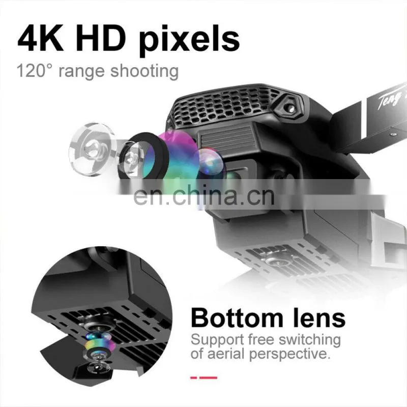 E88 drone With Wide Angle HD 4K 1080P Dual Camera Don Height Hold Wifi RC Foldable Quadcopter Dron Gift Toy