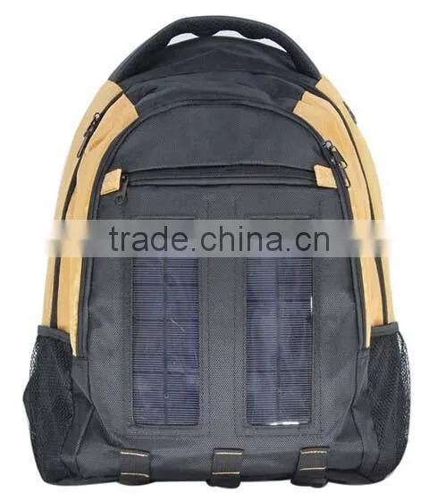 Ivation 3W Solar Backpack with 2200 mAh Waterproof Power bank/ Battery Pack, Phone/Mobile Charger