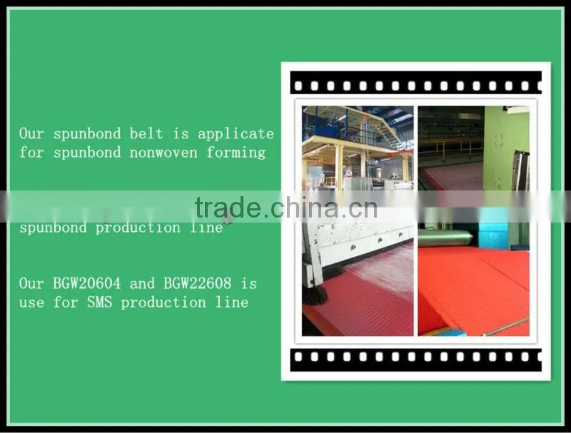 spunbond nonwoven forming belt