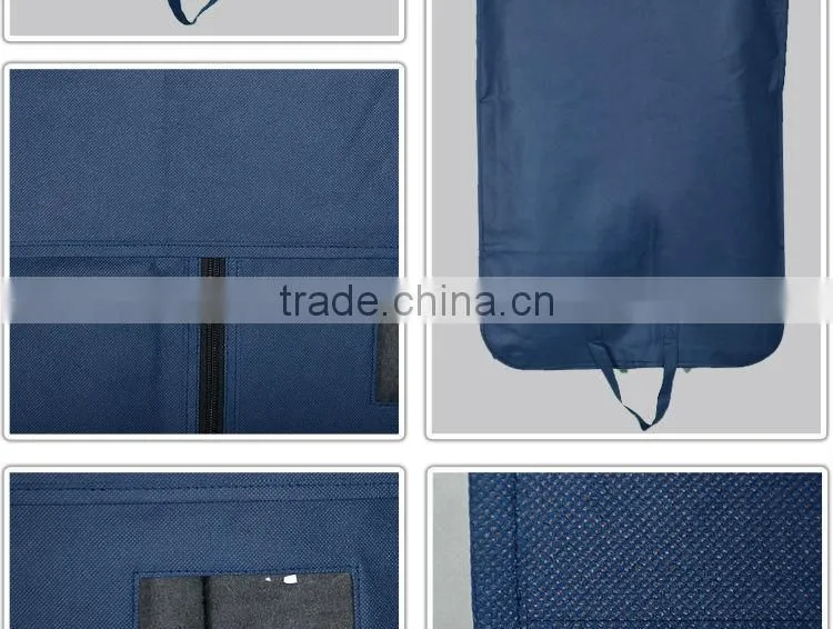 custom natural clear nylon garment bags with pockets