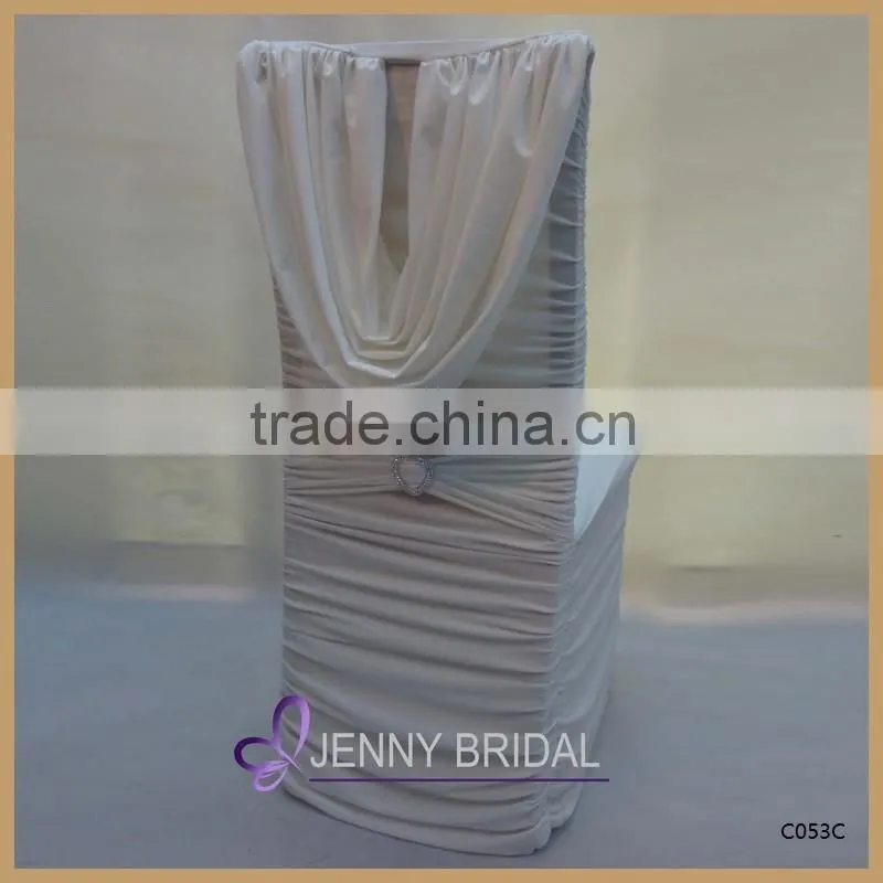 C053 light pruple elegant cheap spandex chair cover for weeding