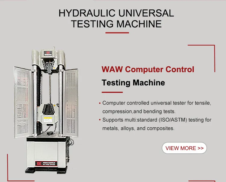 HST Hydraulic Universal Testing Machine 220V with 1 Year Warranty for Tensile and Compressive Strength