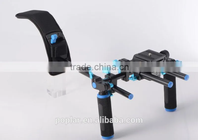 5D2 5D3 7D DSLR Rig Rigs Video Shoulder Camera Support Stabilizer Follow focus