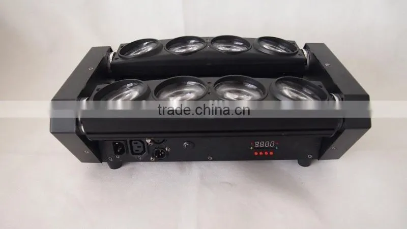 Led moving head spider light RGBW narrow beam smooth linear dimming