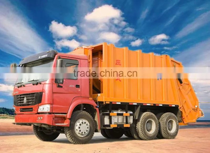2015 new product HOWOJHL5250ZYS 16CBM 380hp Compressed Garbage truck price for sale made in china hot sale