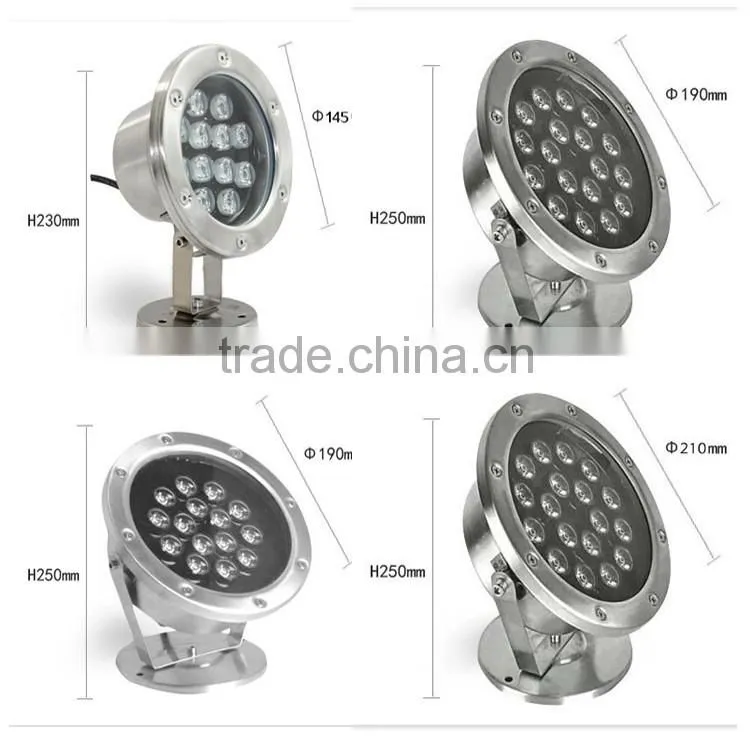 Stainless Steel IP68 submersible led lights 9W Underwater LED Light