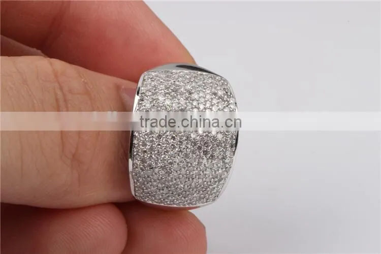 Custom Design Accepting Silver Love Ring four finger ring
