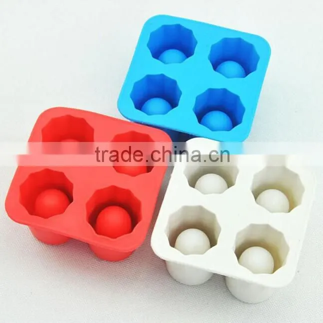 2015 Hot selling cup shaped silicone ice cube tray in hot summer