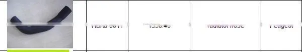 Peugeot Rubber Radiator Hose (OE Part No.1350.46)