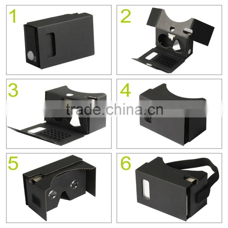 Cheap price and top quality custom 3d cardboard glasses virtual reality equipment