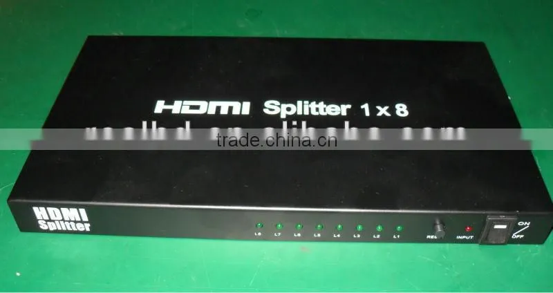 v1.4 1x8 port HDMI Splitter 1080p with hdcp key