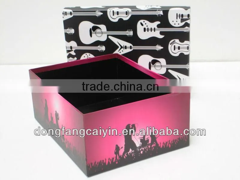 shelf life strong cardboard storage box with handle