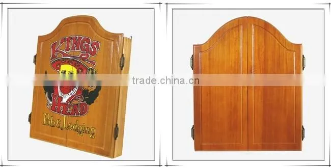 Custom Solid Wood Dartboard Cabinet Box