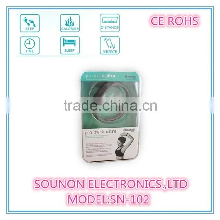 Sounon Fashion Smart Pedometer Specially Design Wristband Pedometer Watch, USB Charge Pedometer Watch