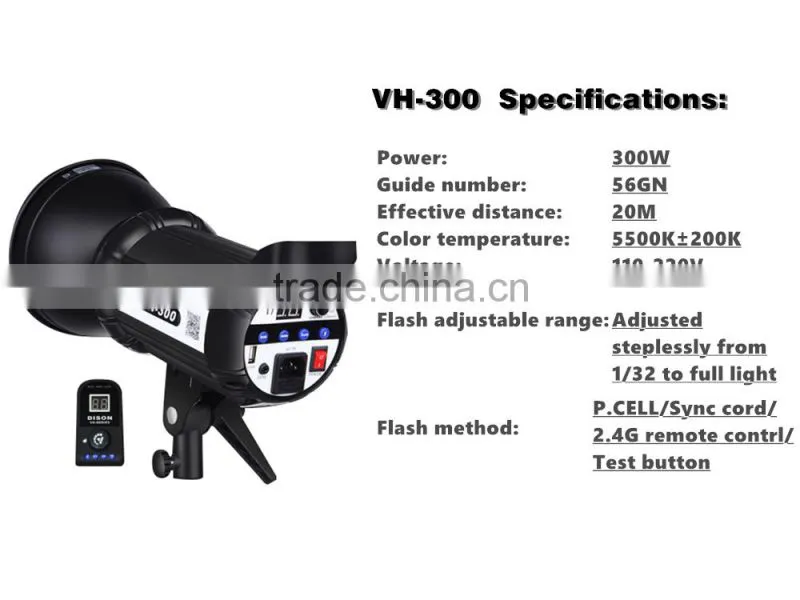 studio kit with 300W camera flash light, good choice wedding photography production