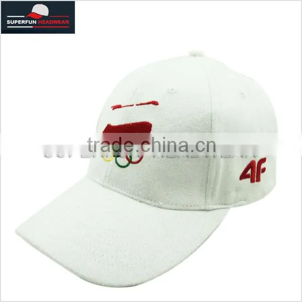 high quality patch printed logo short brim baseball cap