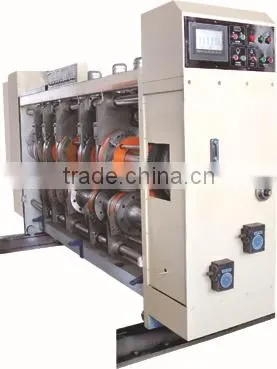 Auto printing slotting and rotary die cutting machine carton making machine
