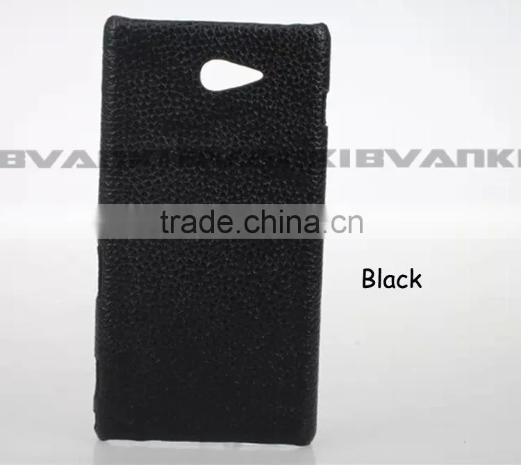 Free Samples 2016 Chocolate Design Phone Cases For Sony Xperia M2 Made In China Leather Handphone Case Cell Phone Case Lead