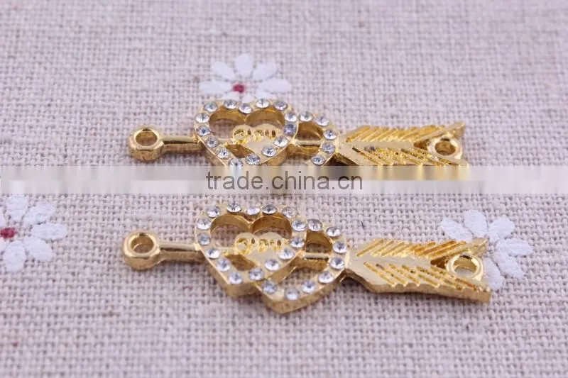 jewelry elephant crystal rhinestone connector charms ! wholesale crystal glitter jewelry Connector for bracelet beads making!!