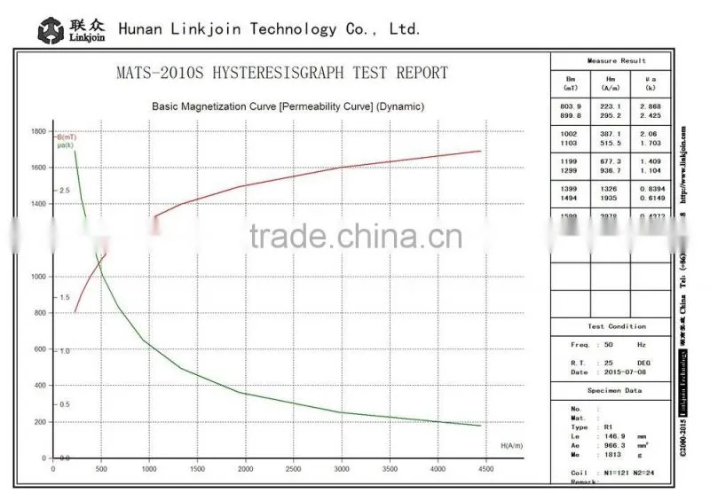 LINKJOIN MATS-2010M Silicon steel b h analyzer/ B-H curve tracer/ Hysteresis Graph system CE