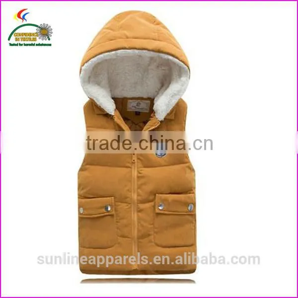 windproof duck down vest with pocket