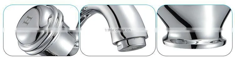 Welly Double Handle Style Modern Bathroom Basin Mixer Tap