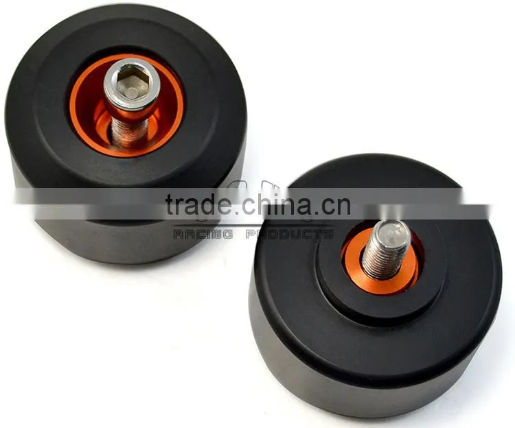 BJ-FS-KT002-OG KTM Parts Motorcycle Orange Rear Fork Wheel Frame Slider Crash Protector For KTM DUKE 125/200/390