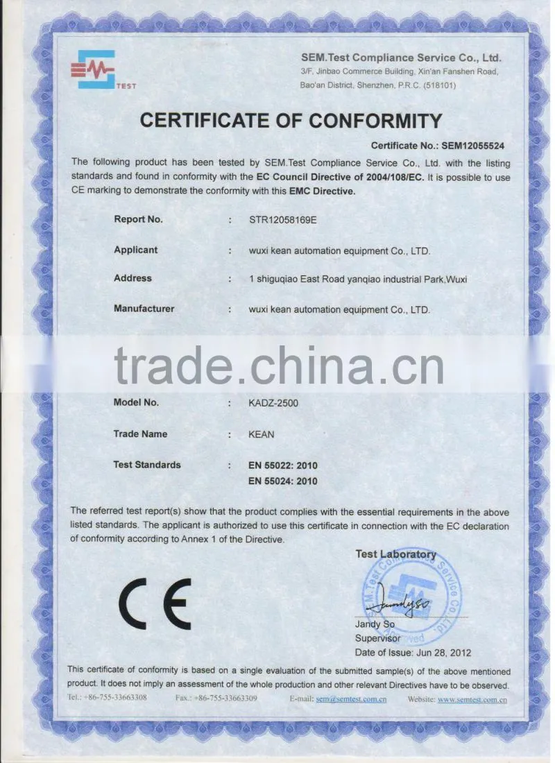 Good quality Automatic NFC apple juice processing line manufactured in Wuxi Kaae