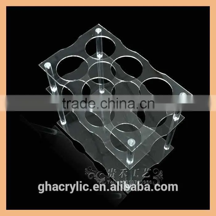 2016 new Fashionable design high transparency wine display &rack for sale