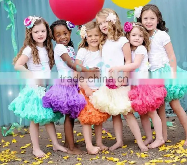 Baby Girls tutu petti skirt baby ruffled skirt wholesale sequin pettiskirt set with cotton top