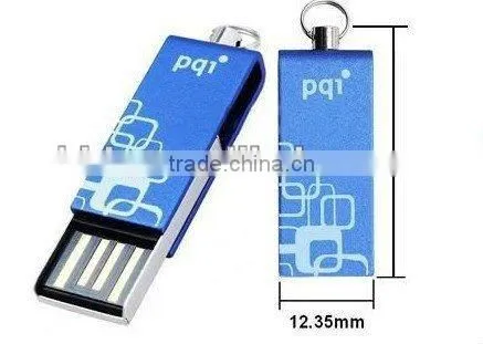 Mini usb memory stick with Logo and Necklace Keychain