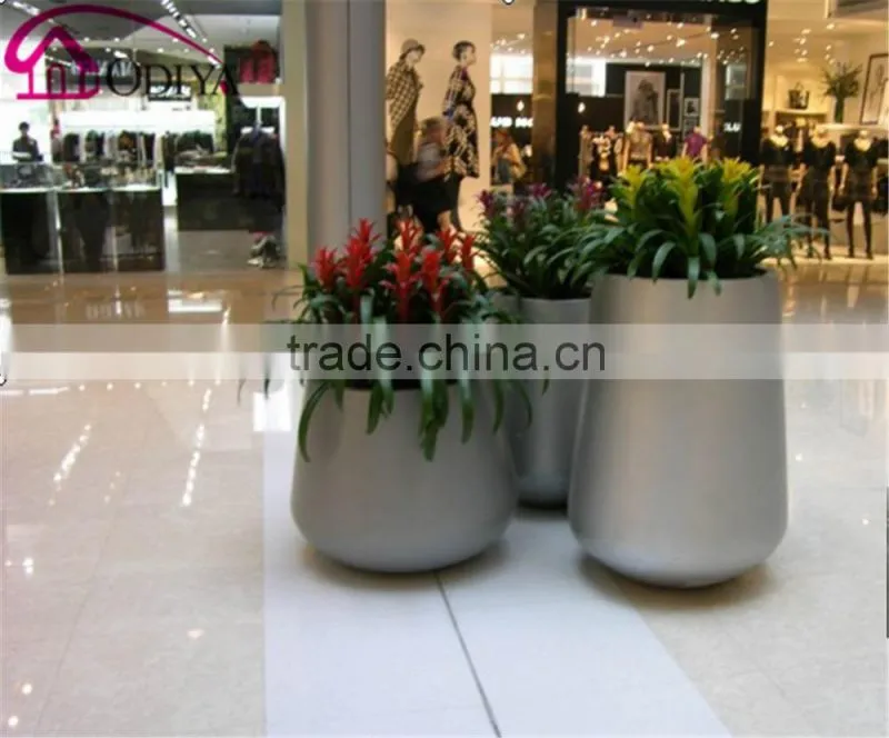 indoor decorative fiberglass flower pots large planters