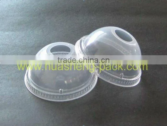 16oz disposable plastic juice cups with dome lid