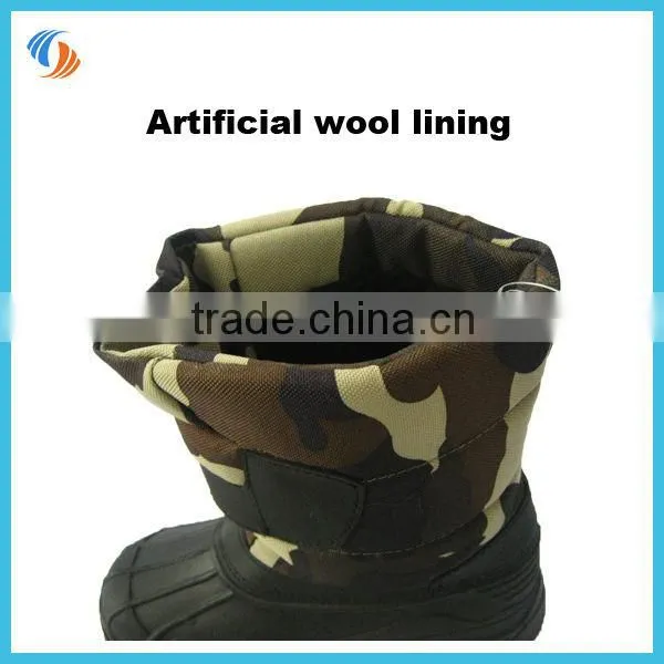 2014 child camouflage snow boots