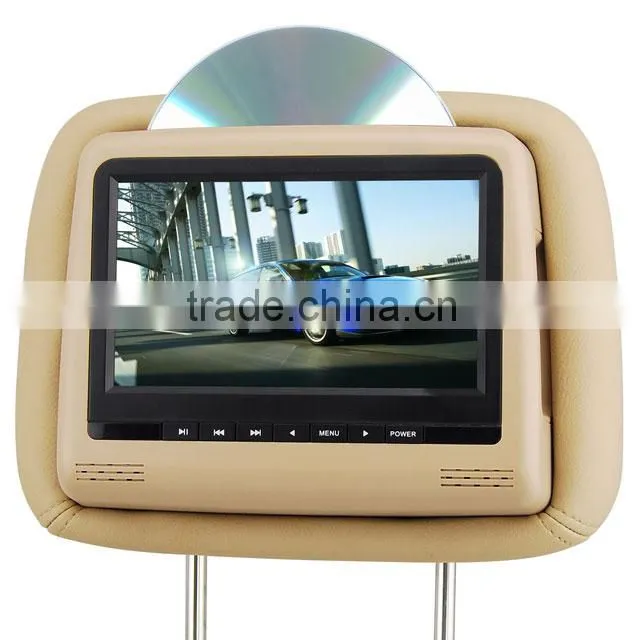 7" Car Headrest DVD Player Support MP5 And Newest 8&32 Bit Game