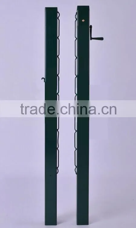 Aluminum Square Shape Straight Inserted Tennis Uprights Post