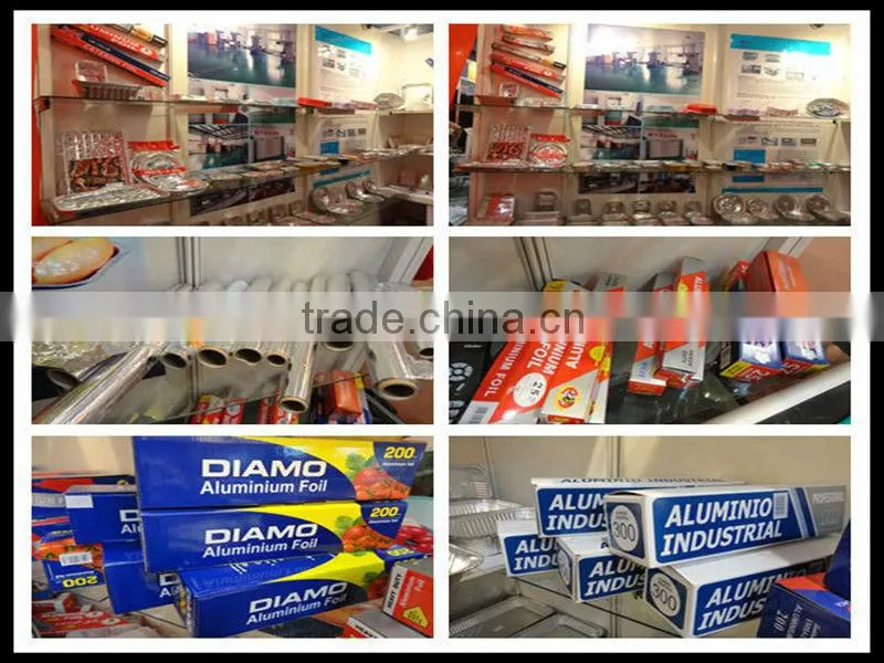 Color Box Packed 8011 Food Packing Aluminium Foil Roll For Household