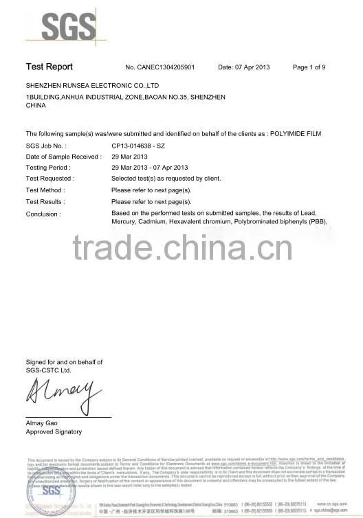 top quality 3m strong adhesive polyimide tape acrylic solvent based 3m polyimide tape remove silicone adhesive tape